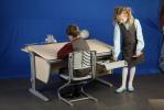 Набор трансформируемой мебели: стол СУТ.15-04  клен/серый, стул СУТ.01