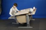 Набор трансформируемой мебели: стол СУТ.15-04  клен/серый, стул СУТ.01