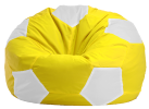 Кресло-мешок "Мяч Стандарт" желто-белое