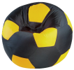 Кресло-мешок "Мяч Стандарт" черно-желтый
