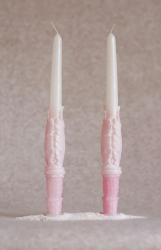 Свечи "Родительская пара Два Ангела" цвет розовый 27x2.5x2.5