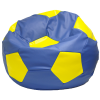 Кресло-мешок "Мяч Мега" сине-желтый