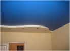 Сатиновый цветной натяжной потолок (Франция)