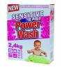 Детский стиральный порошок Power Wash Sensitive baby 2,4 кг