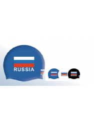 Силиконовая шапочка для плавания с Российской символикой