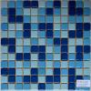 Мозаика стеклянная Синяя + Голубая + Голубая 10%...