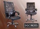 Офисное массажное кресло EGO BOSS EG1001 Шоколад в комплектации LUX