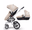 Silver Cross Surf 3 Complete Pram and Pushchair - Sand & Silver