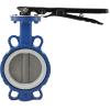 Chinese Supplier 6 inch Manual Handle DI PTFE Wafer Type butterfly valve Price   дисковой дроссельный клапан