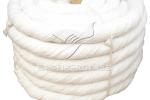Ceramic Fiber Twisted Rope, High temperature and fire resistance, Color white