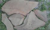 Натуральный камень Фонтанка песчаник серо-зелёный природный