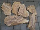 Камень Тигровый натуральный песчаник пластушка
