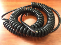 Coiled Electric Vehicle Charging Cable—A Self-Retracting Cable